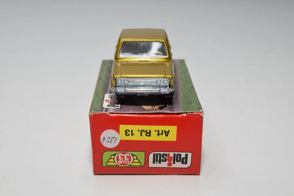 B41 1:66 3 pulgadas club 33 polistil rj.13 rj 13 rj13 fiat 131 oro metálico sin usar, en caja Foto 4 de 4