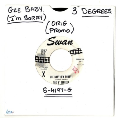 THE 3 DEGREES GEE BABY (I'M SORRY) / DO WHAT YOU'RE.U.S ORIG SOUL 7'' ''PROMO''.VG+