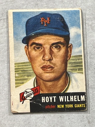 1953 Topps Vintage Hoyt Wilhelm #151 New York Mets Low Grade (Crease)