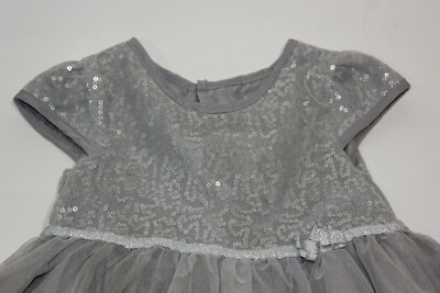 carters grey dress Just For You Special Ocassion Gray 12month Baby Girl Dress FTR_category-type:rompers