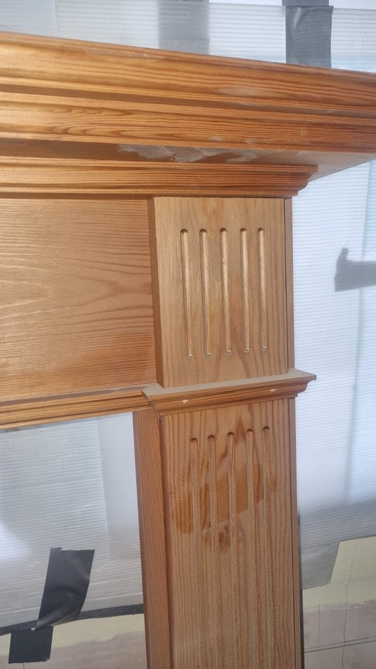 Art nouveau style Antique Edwardian cast iron fire Place insert with