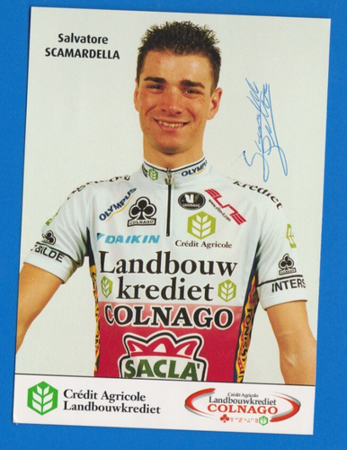 CYCLISME carte cycliste VINCENT BARTEAU équipe PDM 1988 Signée