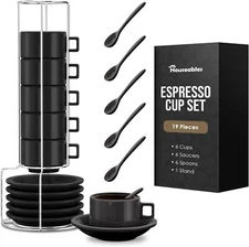 Espresso Mug Set, Stackable Espresso Mugs