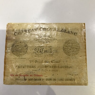Chateau Cheval Blanc 1966 Vintage Weinetikett Sammlerstück Top Zustand