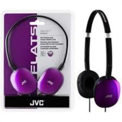 WB JVC HAS160V Flats Lightweight Folding Headphones On Ear (Violet) - Main Image