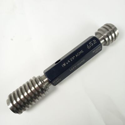 1 3/8'' x 4 ACME 29 Grad Go No Go Stecker Gewindelehre links (2G)