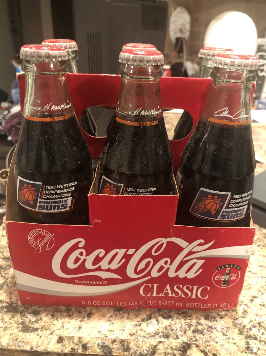 1993 Phoenix Suns Western Conference Champions Coca Cola Bottles