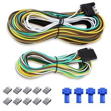 25 FT 4 Way Trailer Wiring Connection  COMPLETE KIT Boat Fishing Boating Lights
