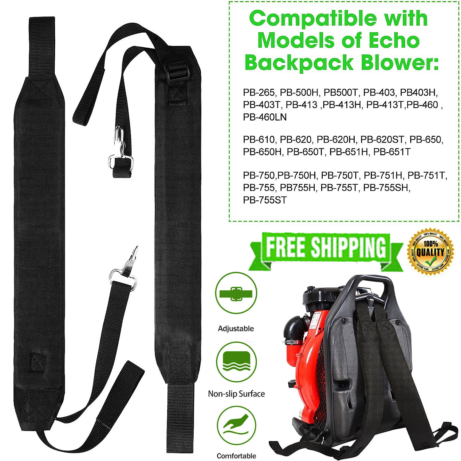 Shoulder Straps For Echo Pb-610 Pb-620 Pb-650 Pb-650h Pb-650