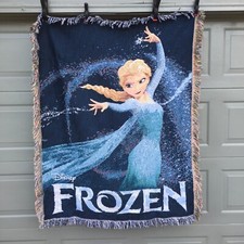 Disney Frozen Blanket / Throw - Elsa- Made by Northwest Made in USA - 42" x 57"
