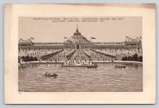 VTG Jersey Coffee Victorian Trade Card Horticultural Building See Description