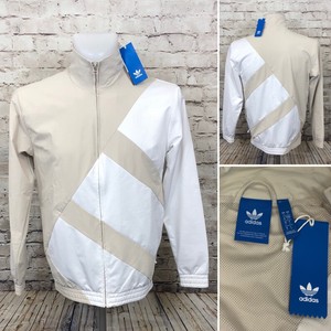 tan adidas track jacket