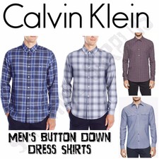 Calvin Klein CK Men's Long Sleeve Button Down Shirt - Variety, NWT, 100 Cotton