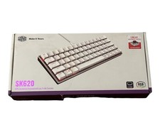 @READ DESCRIPTION@ CoolerMaster SK620 Wired Mechanical RGB Gaming Keyboard White