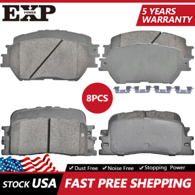 Front & Rear Ceramic Brake Pads For 2002 - 2006 Toyota Camry Japan Built Models