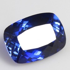 Natürlicher 11,55 ct zertifizierter montanablauer Saphir 15 x 11 mm Kissen...
