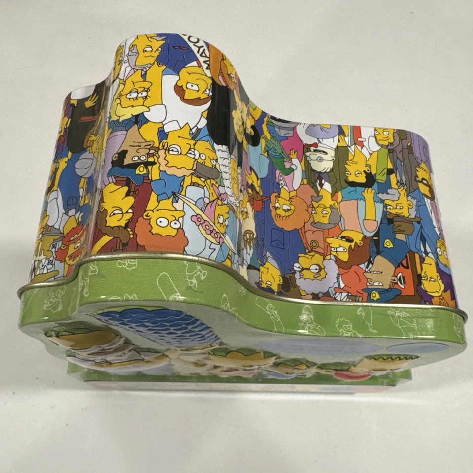 The Simpsons Trivia Game Vtg 2000 Collectors Tin w/ Cast Poster Complete - Image 2 of 4