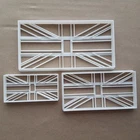 Great Britain Flag Country Union Jack Shape Cookie Cutter Dough Fondant Sharp
