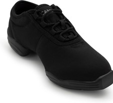 Capezio Canvas Dance Sneaker - Nonmarking Sole, Cushioned Footbed, Flexible PU