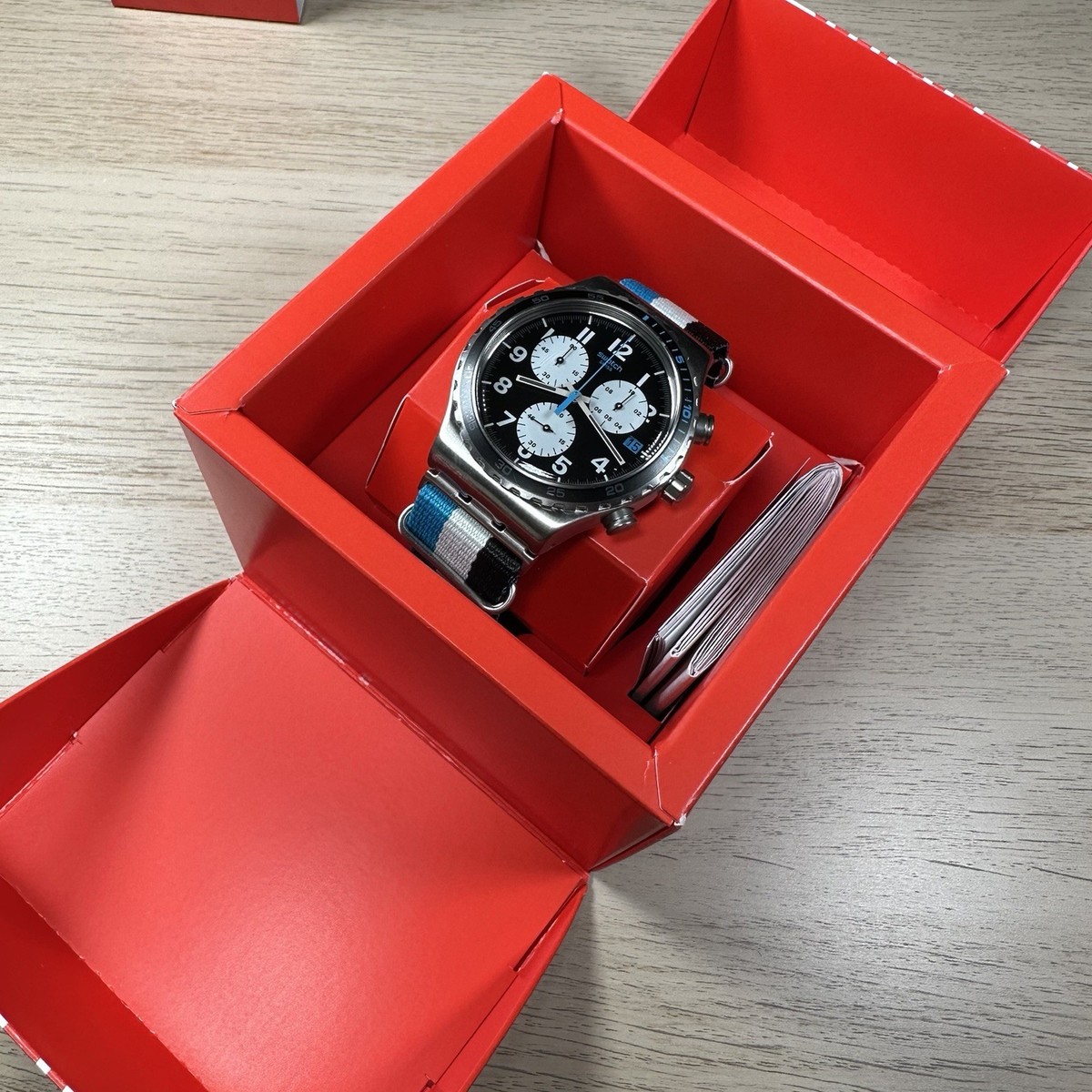 NEW✓LIMITED EDITION✓ Swatch Irony SKYBOND Chronograph Nylon