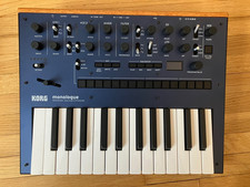 Korg Monologue Monophonic 25 Key 16 Step Sequencer Midi Analog Synthesizer Blue