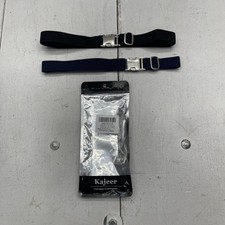 Kajeer Belt Boys One Size Black Navy 2 Pack Elastic Adjustable Buckle Toddler