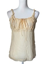 Victoria  s Secret Silk Beaded Camisole Tank Top Y2K 2006
