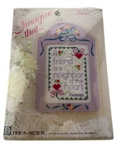 Designs For The Needle 6114 Neighbor Counted Cross Stitch Kit 4"x6" w/Frame