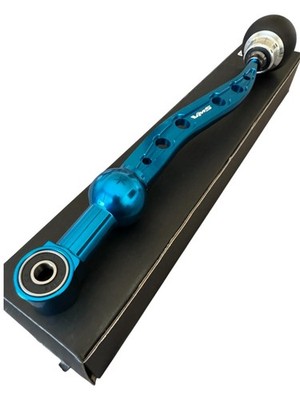 Blue Short Shifter + Si Style Round Knob 5 spd for Acura Integra 1990 to 2001