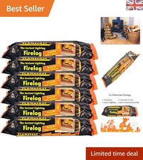 MDL Smokeless Fire Logs - Eco-Friendly Instant Fire Solution, Case of 12, 8.66" 3.33 per lighter