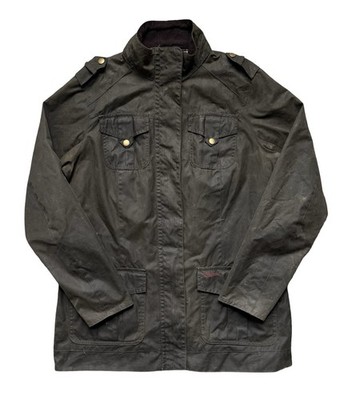 Barbour Defence Wax Jacket Womens UK 16 Olive Country