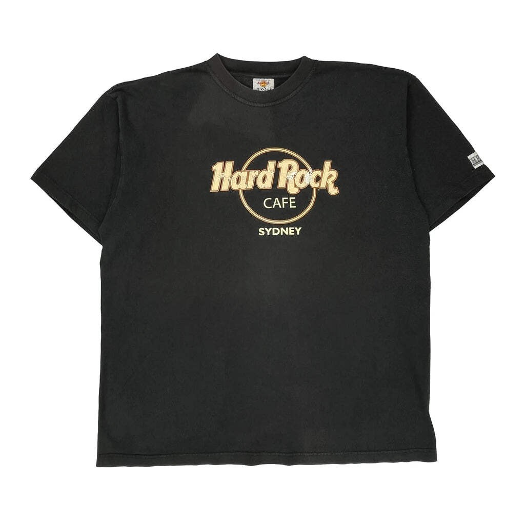 Sydney Hard Rock Cafe T-Shirt - 2XL Black Cotton