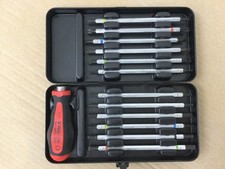W&uuml;rth Umsteckklingen Sortiment 13 teilig variabler Schraubendreher T Griff 1/4 Z