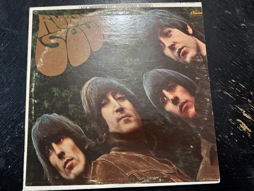 RARE! THE BEATLES RUBBER SOUL LP Apple Los Angeles Press see photos