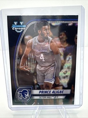 2024-25 Bowman University Chrome - Prince Aligbe #82 Black Wave Refractor (RC)