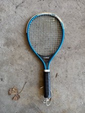 Vintage Eagle Blue Aluminum Racquetball Racket with Wrist Tether