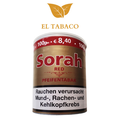 Sorah Red Pfeifentabak Stopftabak 100g Dose Pipe Tobacco wie Dover preiswert