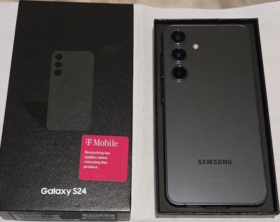 Samsung Galaxy S24 256GB Black Bar Smartphone with Box - 256GB Storage