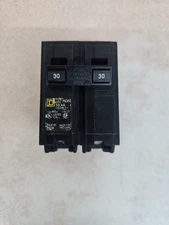 Homeline HOM230 2 Pole 30 Amp 120 240V Type HOM Plug In Circuit Breaker