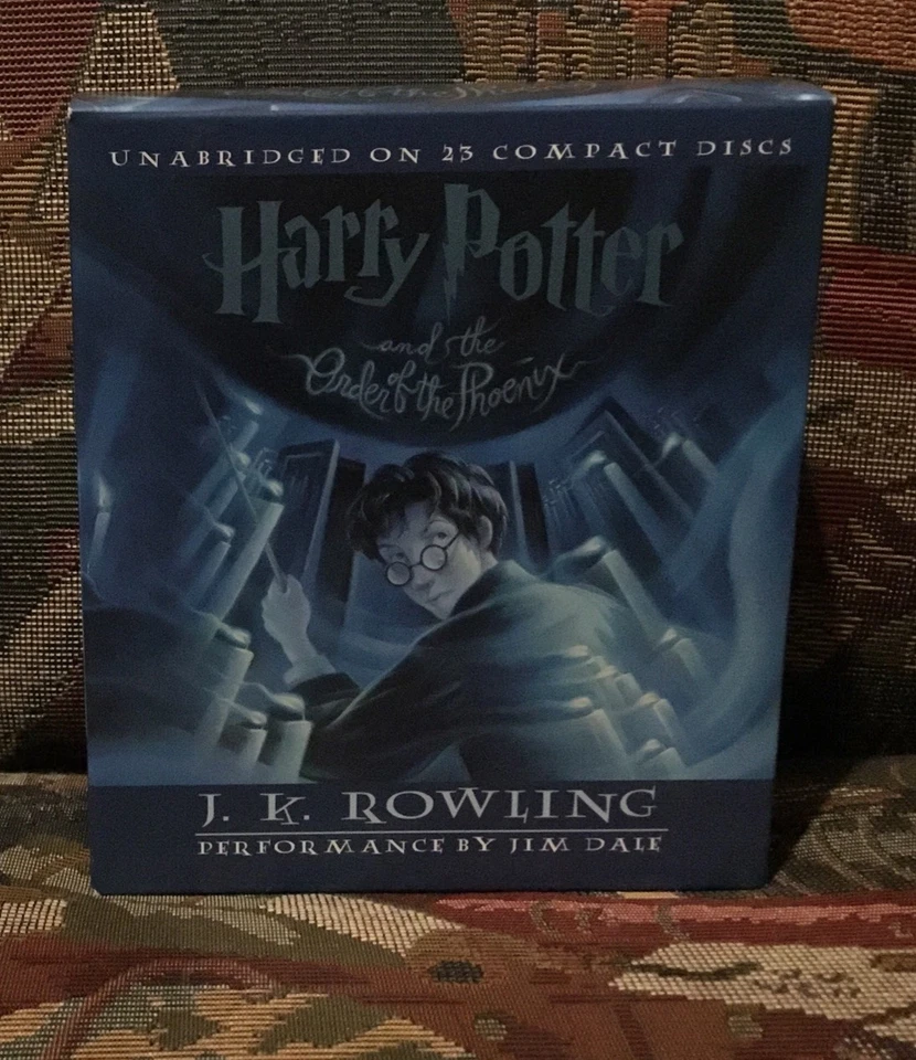 Harry Potter Lot 5 Books On CD 3,4,5,6,7 J.K. Rowling Jim Dale Like New - Image 4 of 4