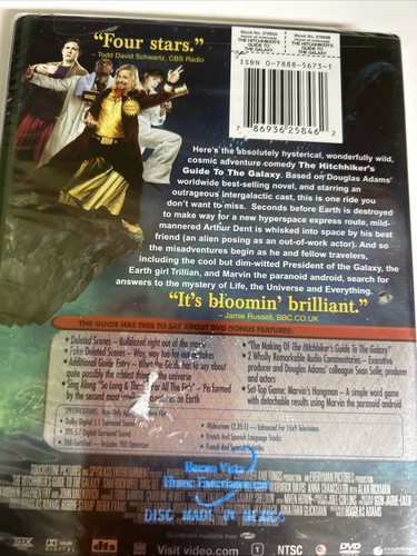The Hitchhiker's Guide to the Galaxy DVD, 2005 Brand New - Picture 5 of 5