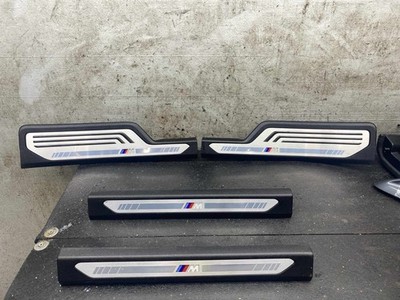 2019-2022 BMW X7 G07 FRONT &REAR M SPORT ILLUMINATED SILL SCUFF PLATE (4) *DENTS