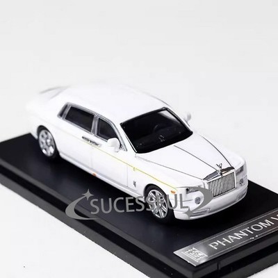 1pc SW 1:64 White Rolls-Royce Phantom VII Diecast Car Model, Toy & Gift