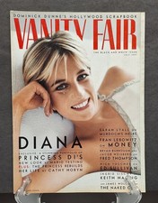 VANITY FAIR MAGAZINE PRINCESS DIANA Black & W...