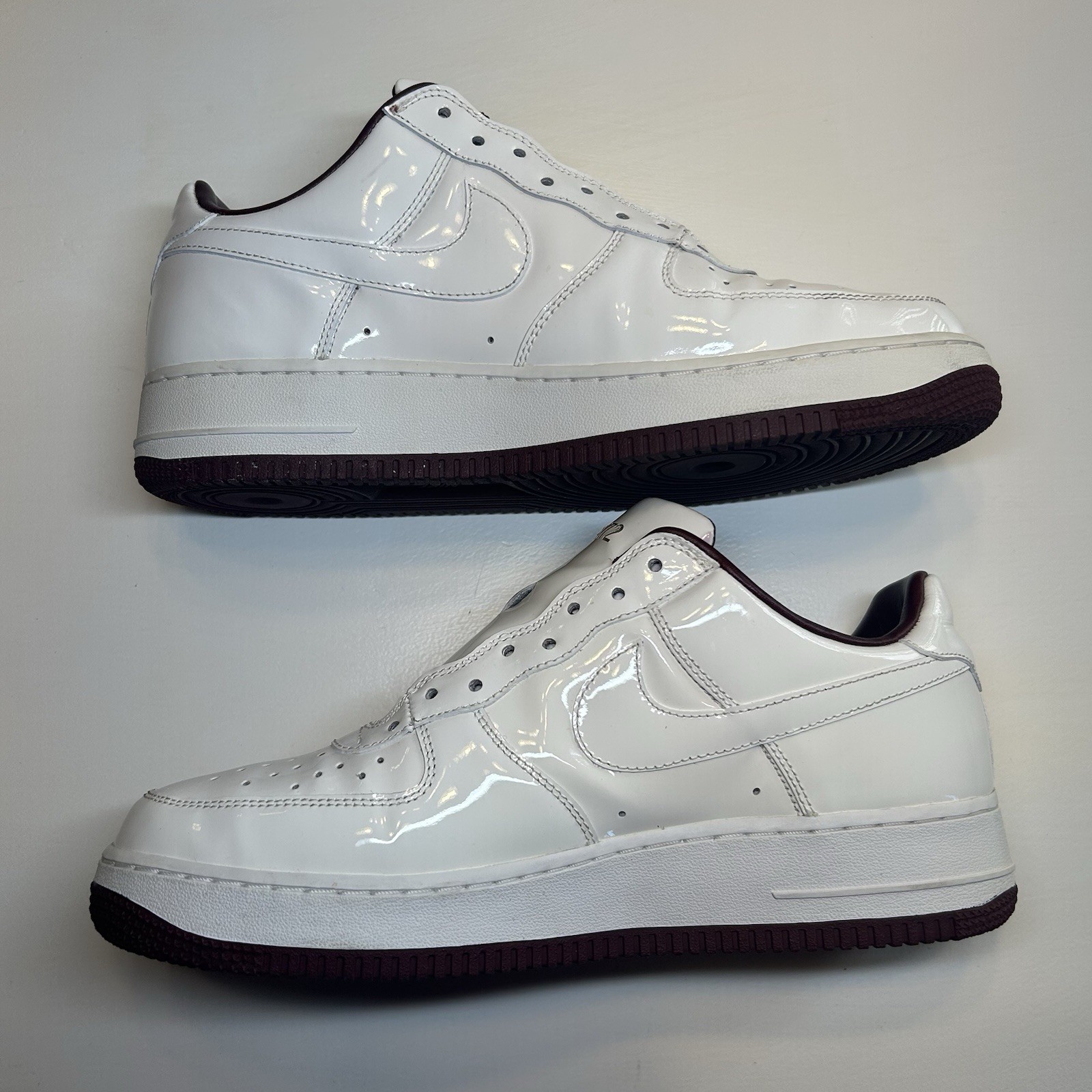 Size 9 Sample Nike Room 72 Air Force One Entourage Premium Georges Patent image 8