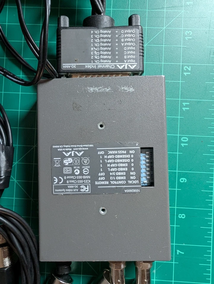 Incrustador/desincrustador de audio analógico de 4 canales AJA 3G-AMA 3G-SDI Foto 2 de 2