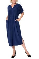 Attitudes by Renee Women's Everywhere Everyway Dress Navy