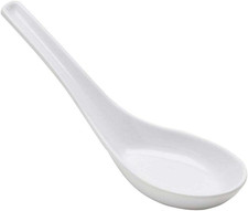 3421, Pack of 4 Asian Soup Spoons   Japanese Chinese Ramen Pho Wonton Rice Miso
