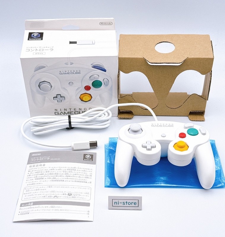 Official OEM Nintendo GameCube Controller White DOL-003 in Box -Open box unused