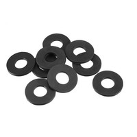 Sourcing Map 10 StüCk Gummi Unterlegscheiben 18Mm AußEndurchm. 8Mm Innendurchm.